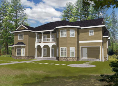 Luxury House Plan #039-00380 Elevation Photo