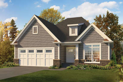 2 Bed, 2 Bath, 1615 Square Foot House Plan - #5633-00289