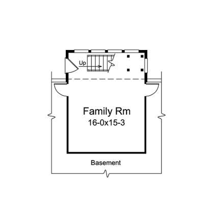 Basement Floor Plan  for House Plan #5633-00290