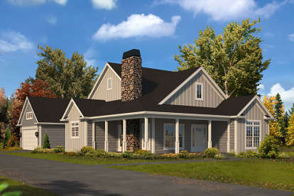 Country House Plan #5633-00292 Elevation Photo