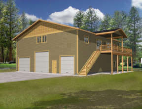Traditional House Plan #039-00381 Elevation Photo