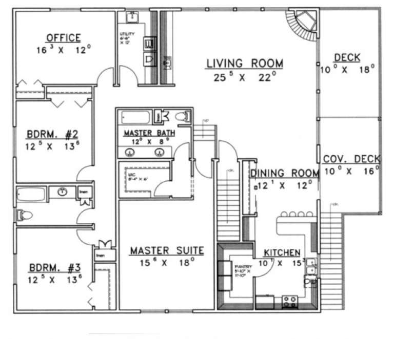 House Plan House Plan #1727 Drawing 2