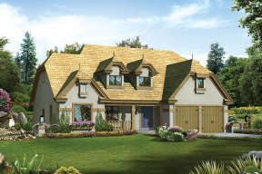 Cottage House Plan #5633-00296 Elevation Photo