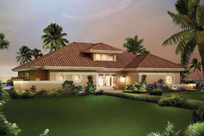 Florida House Plan #5633-00297 Elevation Photo