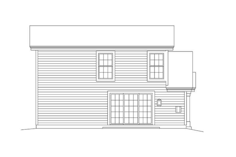 Vacation House Plan #5633-00310 Elevation Photo