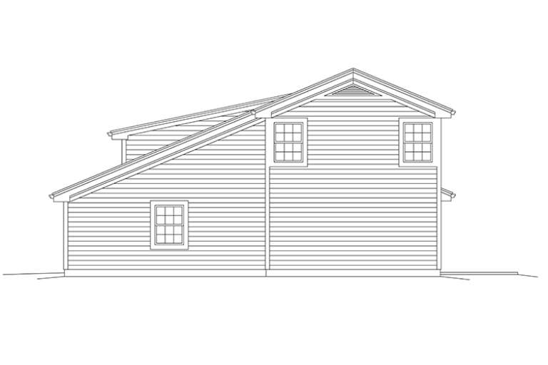 Vacation House Plan #5633-00310 Elevation Photo