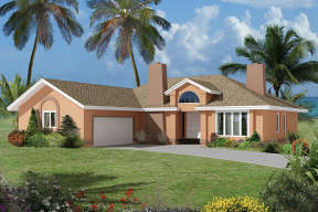 Florida House Plan #5633-00314 Elevation Photo