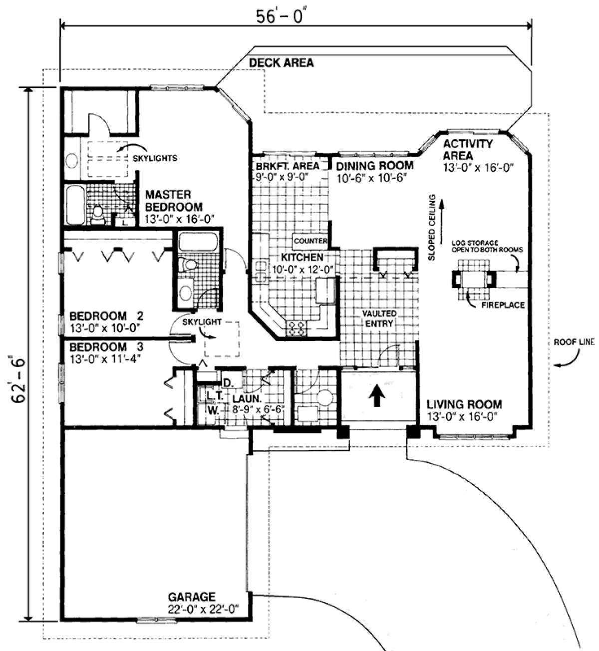 Main Floor Plan for House Plan #5633-00314