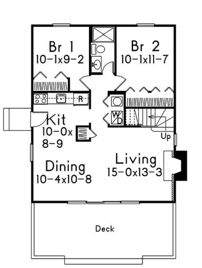 Main Floor Plan for House Plan #5633-00316