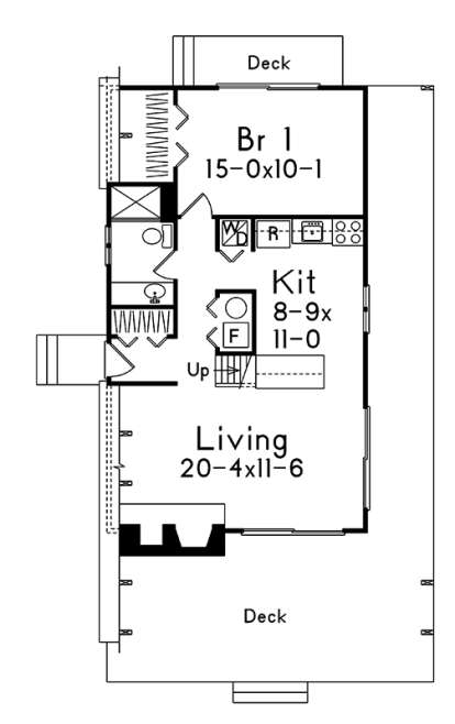 Main Floor Plan for House Plan #5633-00317