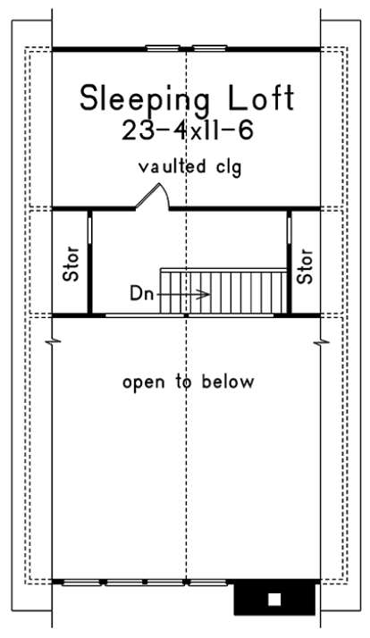 Upper Floor Plan for House Plan #5633-00323