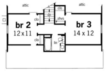 Floorplan 2 for House Plan #048-00084