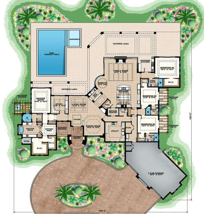 Main Floor Plan for House Plan #1018-00222