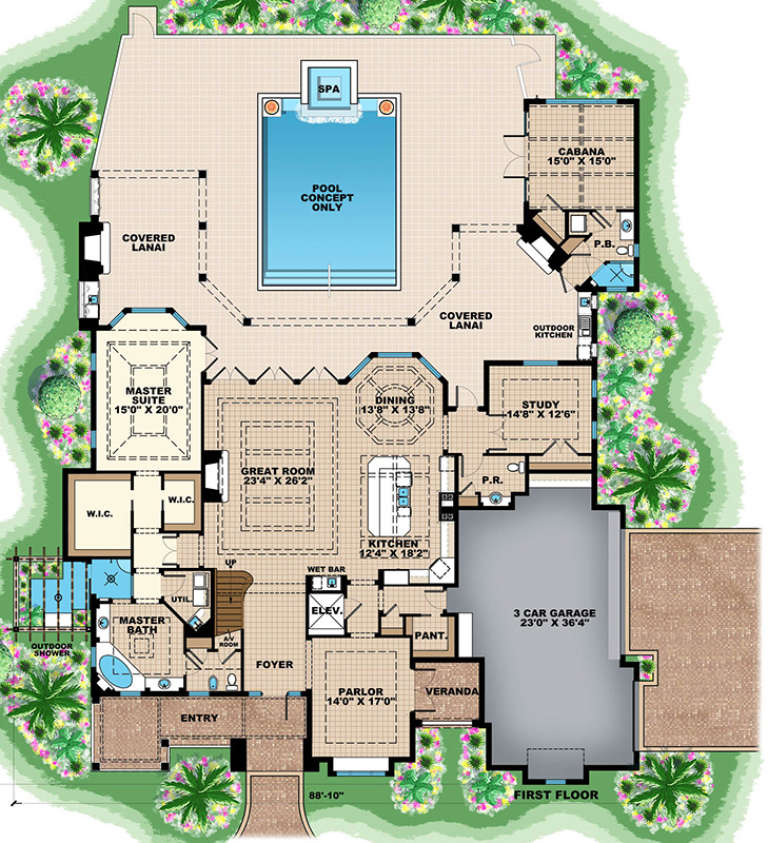 House Plan House Plan #17317 Drawing 1