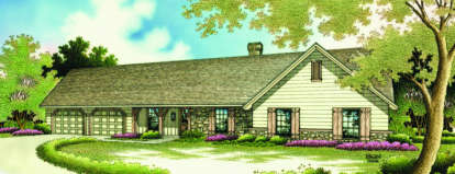 4 Bed, 2 Bath, 1751 Square Foot House Plan - #048-00085