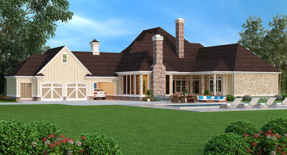 Traditional House Plan #048-00250 Elevation Photo