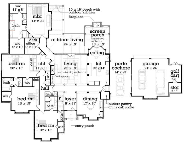 House Plan House Plan #17326 Drawing 1