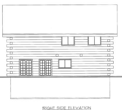 Log House Plan #039-00559 Elevation Photo