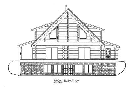 Mountain House Plan #039-00560 Elevation Photo