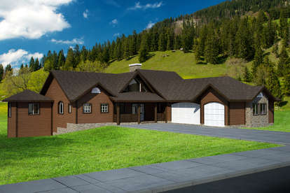 Mountain House Plan #039-00561 Elevation Photo