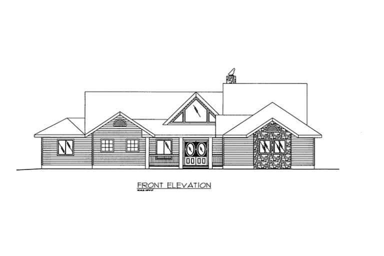 Mountain House Plan #039-00561 Elevation Photo