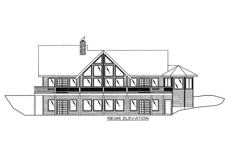 Mountain House Plan #039-00561 Elevation Photo
