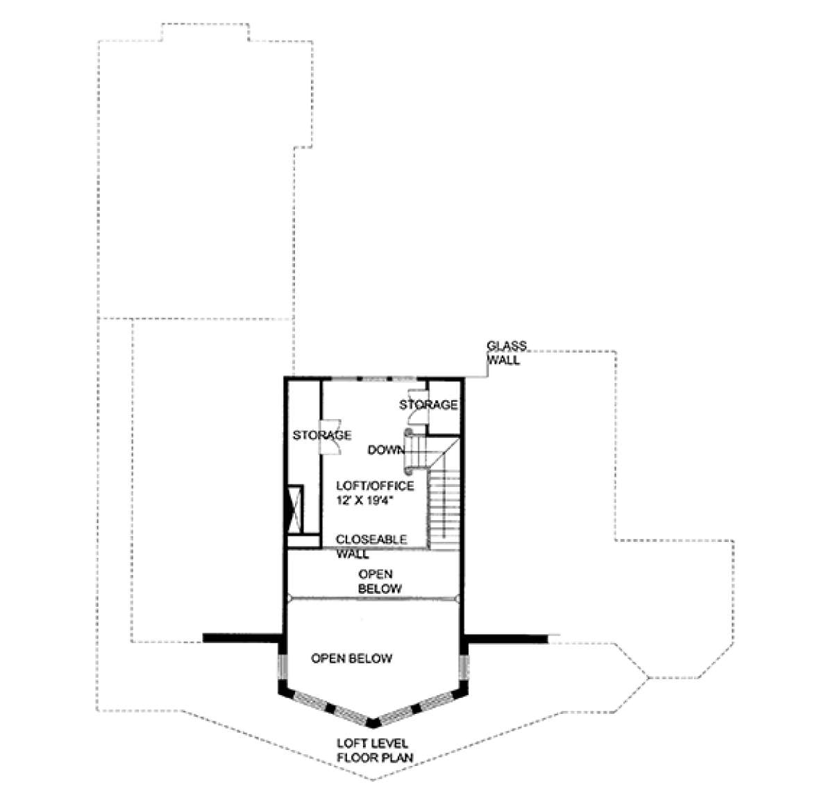 Upper Floor Plan for House Plan #039-00561