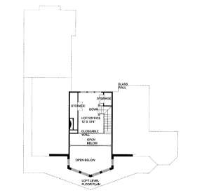 Upper Floor Plan for House Plan #039-00561