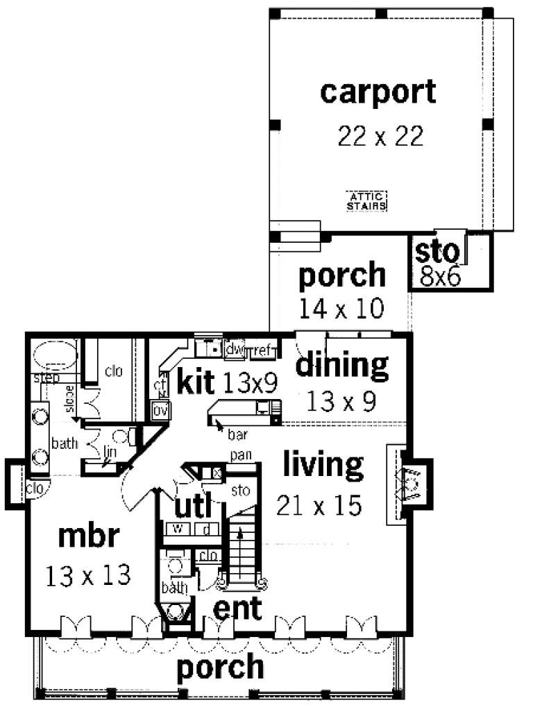 House Plan House Plan #1734 Drawing 1