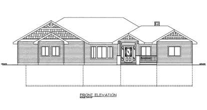 Craftsman House Plan #039-00565 Elevation Photo