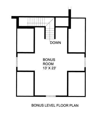 Bonus Floor Plan for House Plan #039-00566