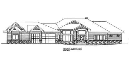 Northwest House Plan #039-00568 Elevation Photo