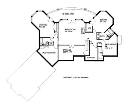 Bonus Floor Plan for House Plan #039-00568