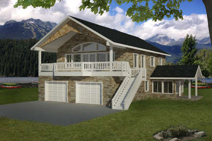 Northwest House Plan #039-00572 Elevation Photo