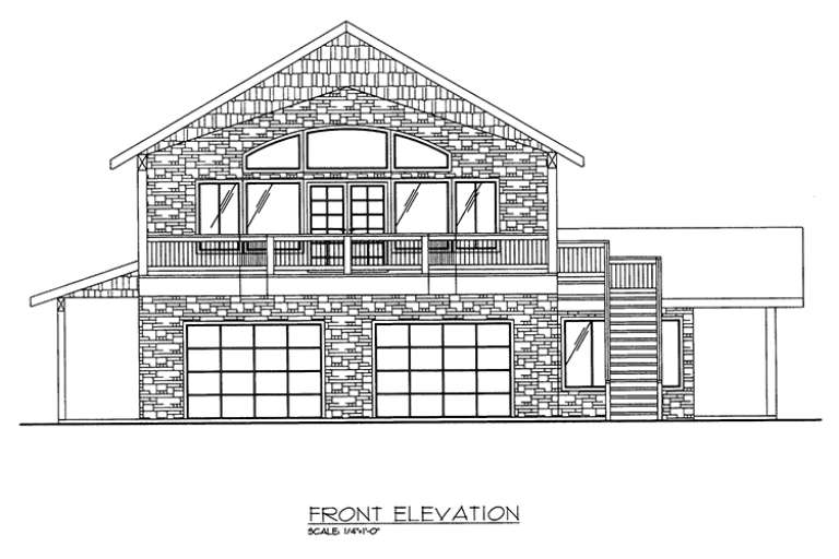 Northwest House Plan #039-00572 Elevation Photo