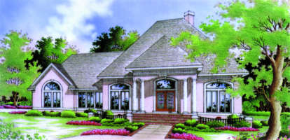 European House Plan #048-00088 Elevation Photo