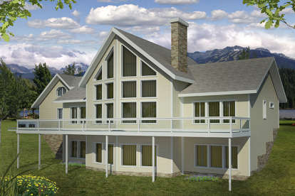 2 Bed, 4 Bath, 4040 Square Foot House Plan - #039-00575