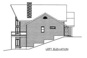 Lake Front House Plan #039-00575 Elevation Photo