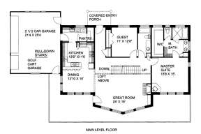 Main Floor Plan for House Plan #039-00575