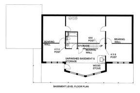 Basement Floor Plan for House Plan #039-00575