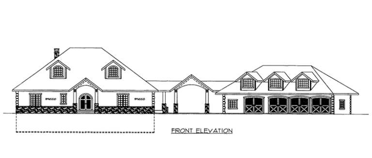 Modern House Plan #039-00576 Elevation Photo