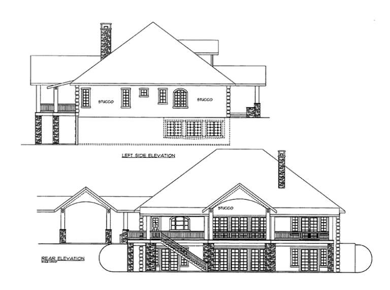 Modern House Plan #039-00576 Elevation Photo