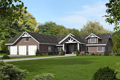 5 Bed, 4 Bath, 4988 Square Foot House Plan - #039-00577