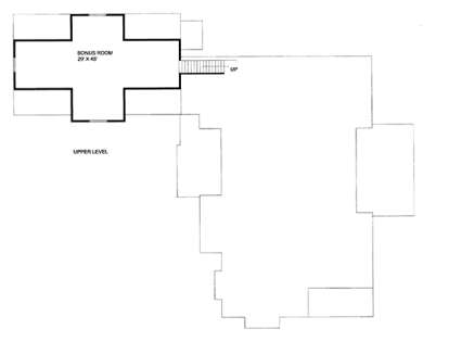 Upper Floor Plan for House Plan #039-00579
