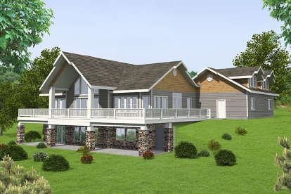 2 Bed, 2 Bath, 3685 Square Foot House Plan - #039-00580