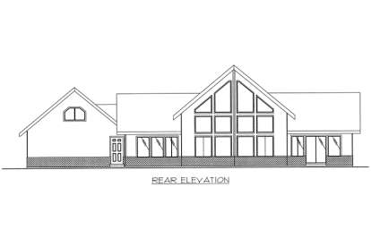 Vacation House Plan #039-00583 Elevation Photo