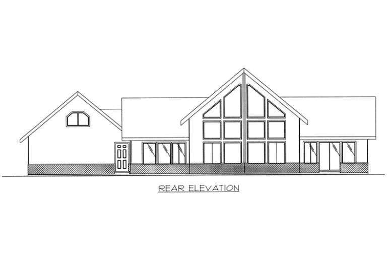 Vacation House Plan #039-00583 Elevation Photo