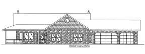 Lake Front House Plan #039-00584 Elevation Photo