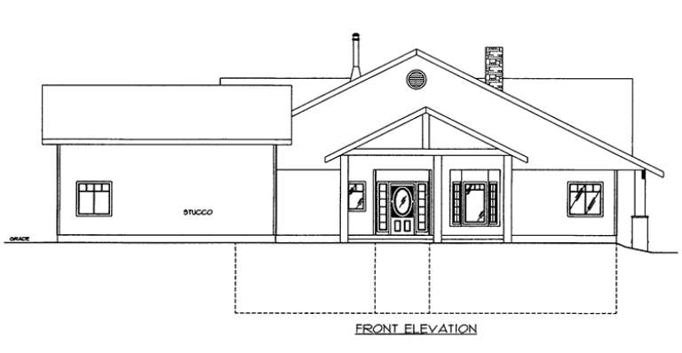 Mountain House Plan #039-00585 Elevation Photo