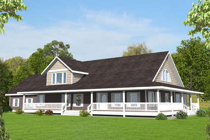 3 Bed, 4 Bath, 3471 Square Foot House Plan - #039-00586